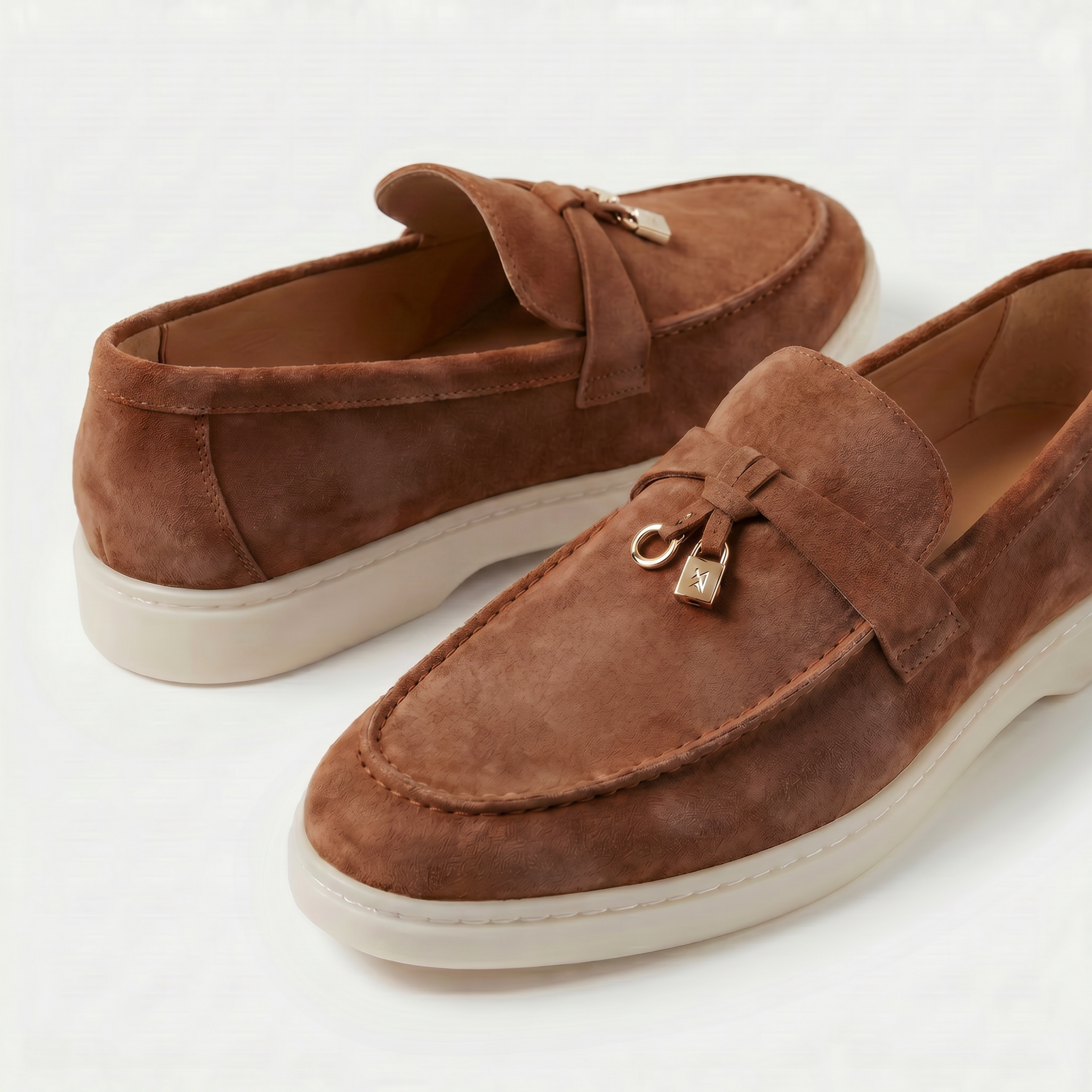 Como Suede Loafer Women Cognac