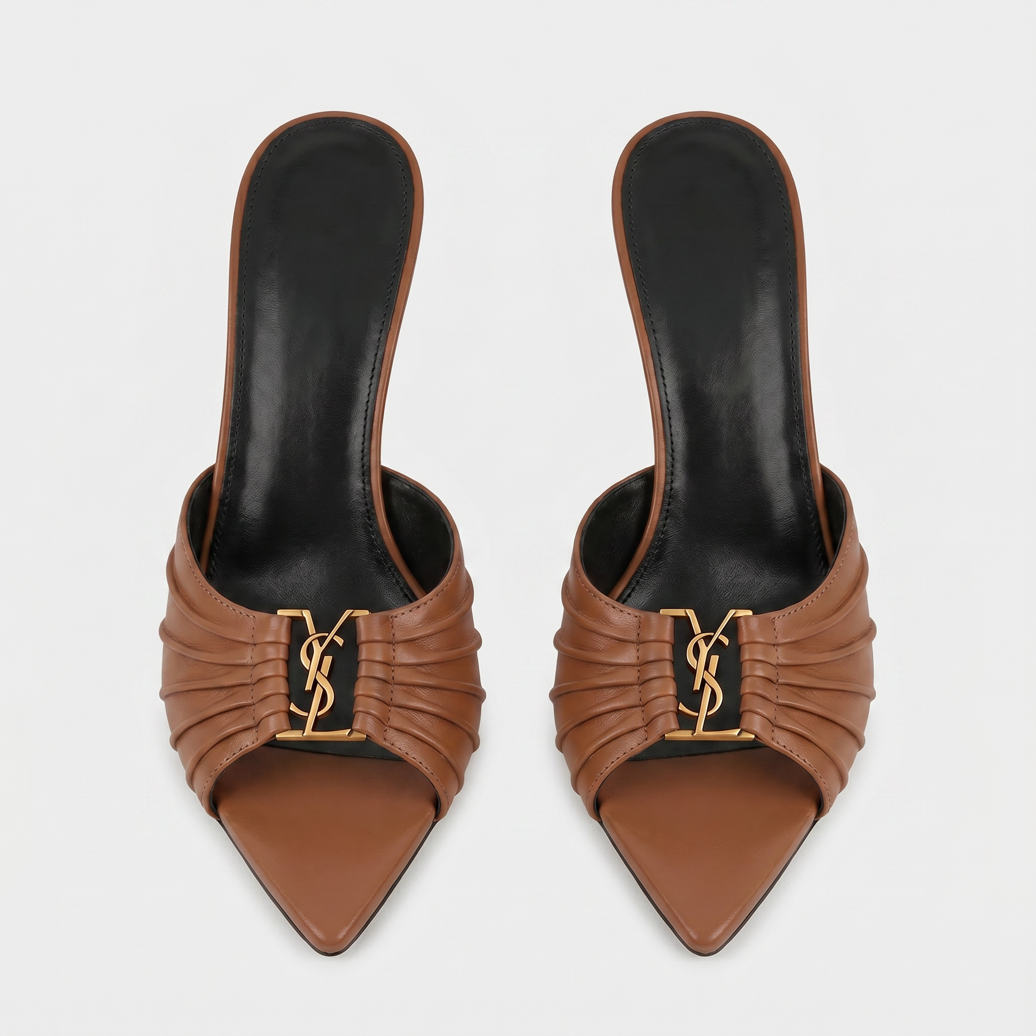 Capri Patent High Heels Brown