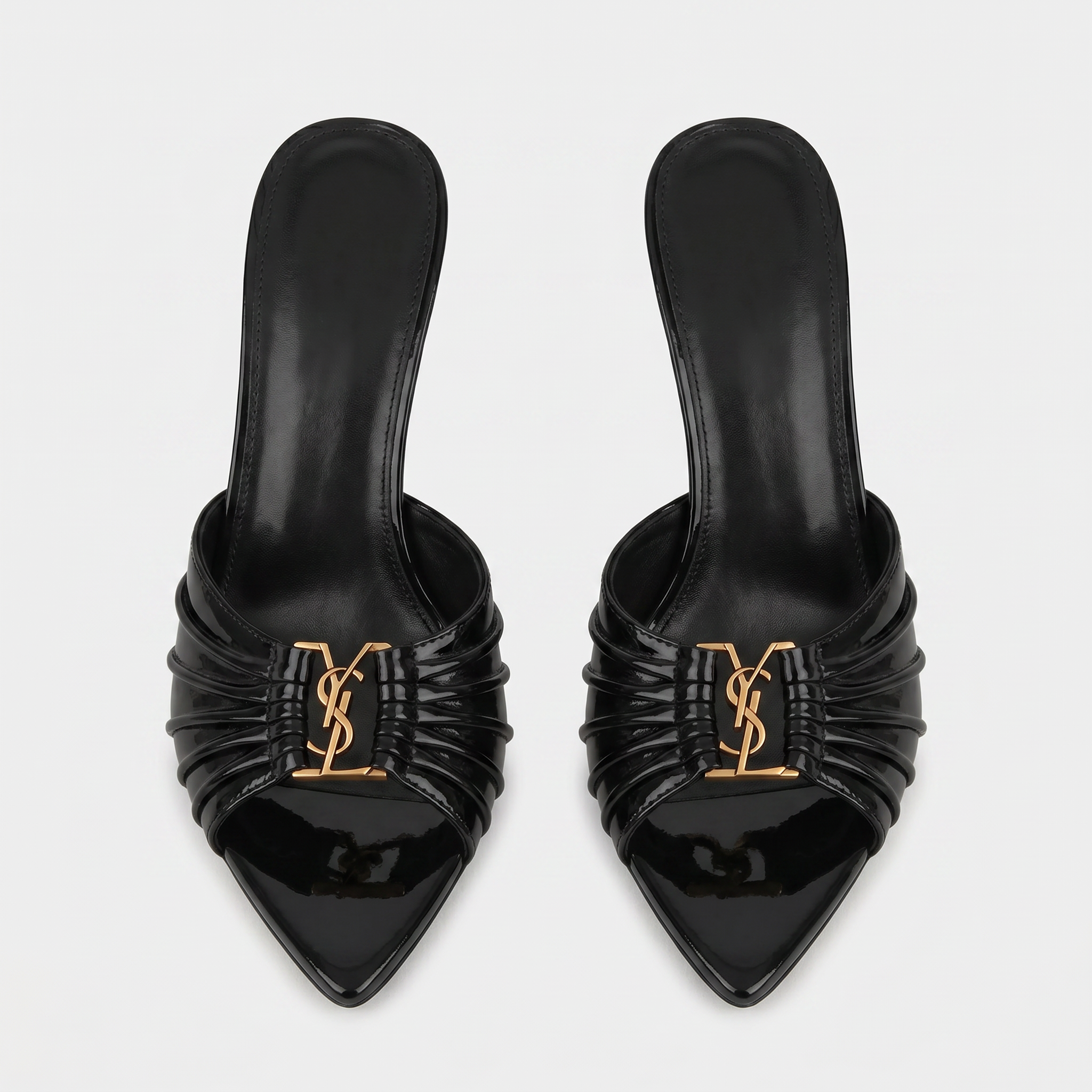 Capri Patent High Heels Black