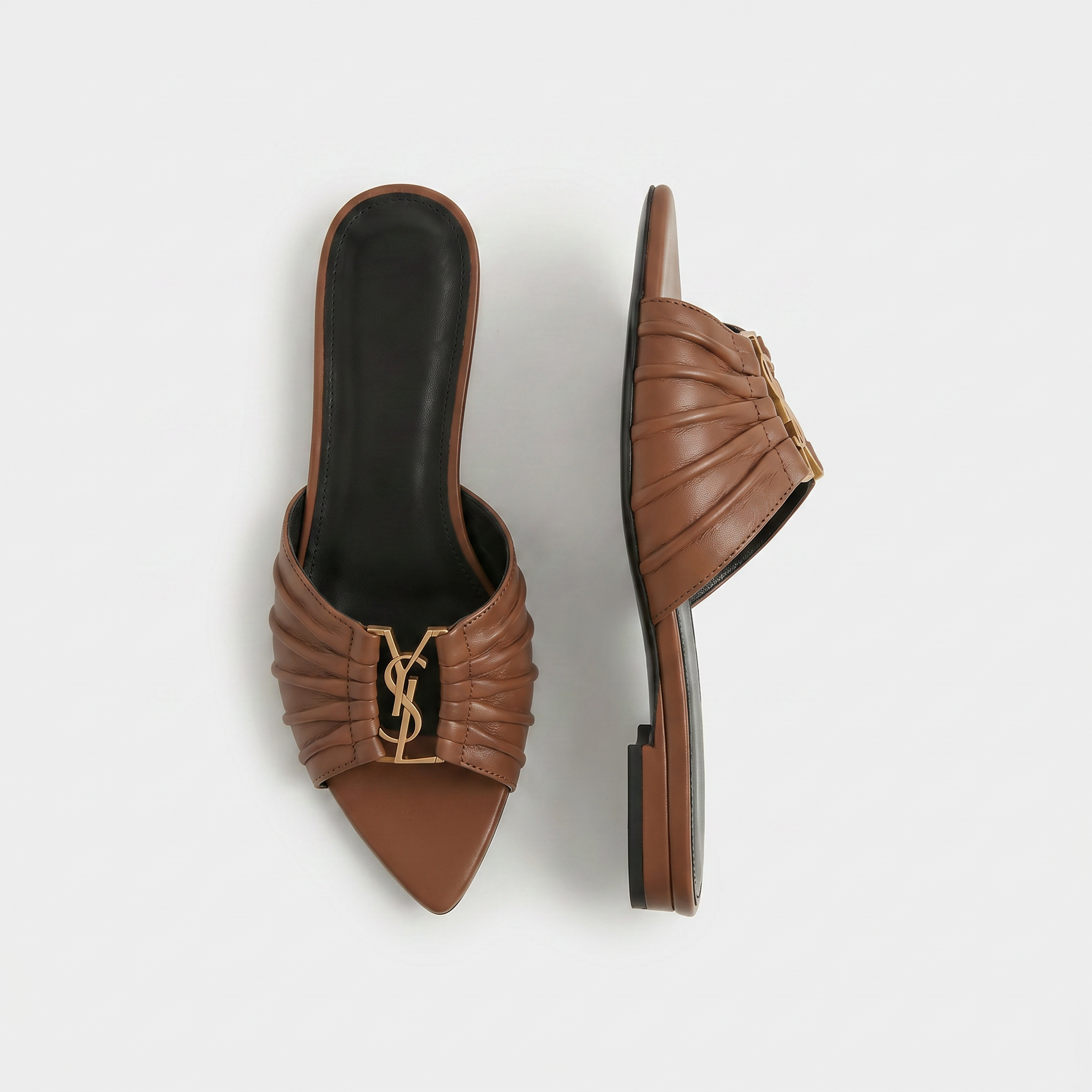 Capri Patent Flats Brown