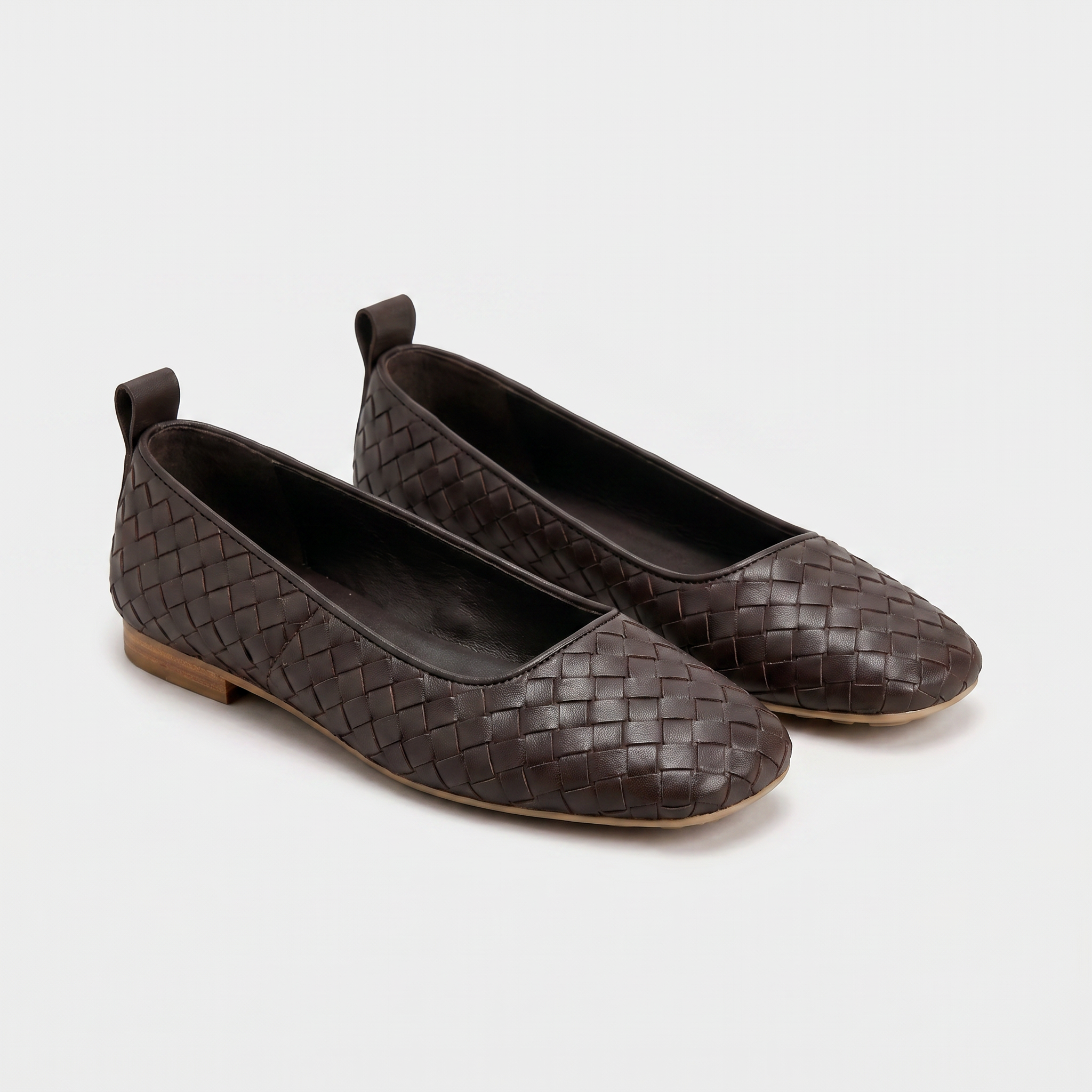 Riva Woven Ballet Shoes Women Espresso