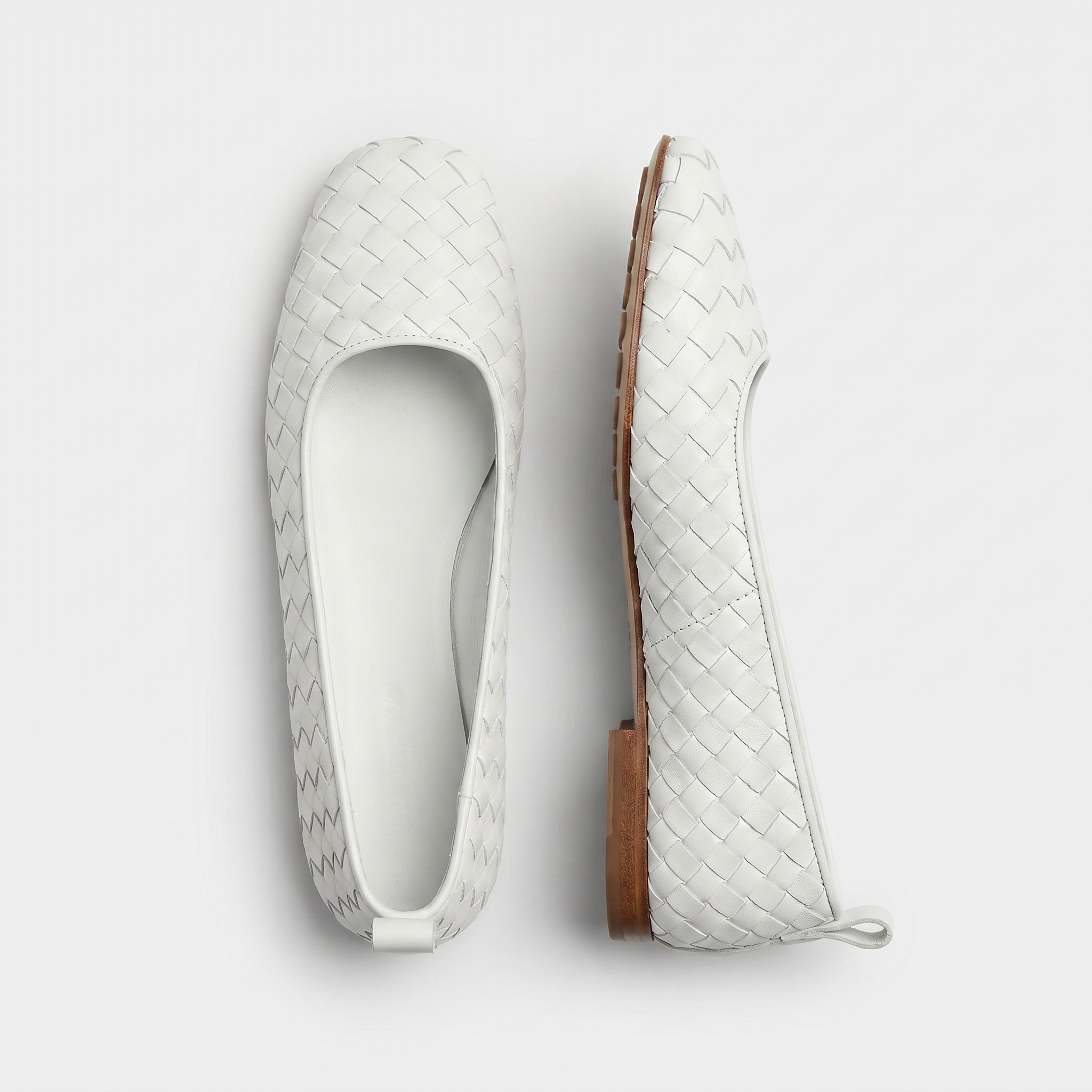 Riva Woven Ballet Shoes Women White