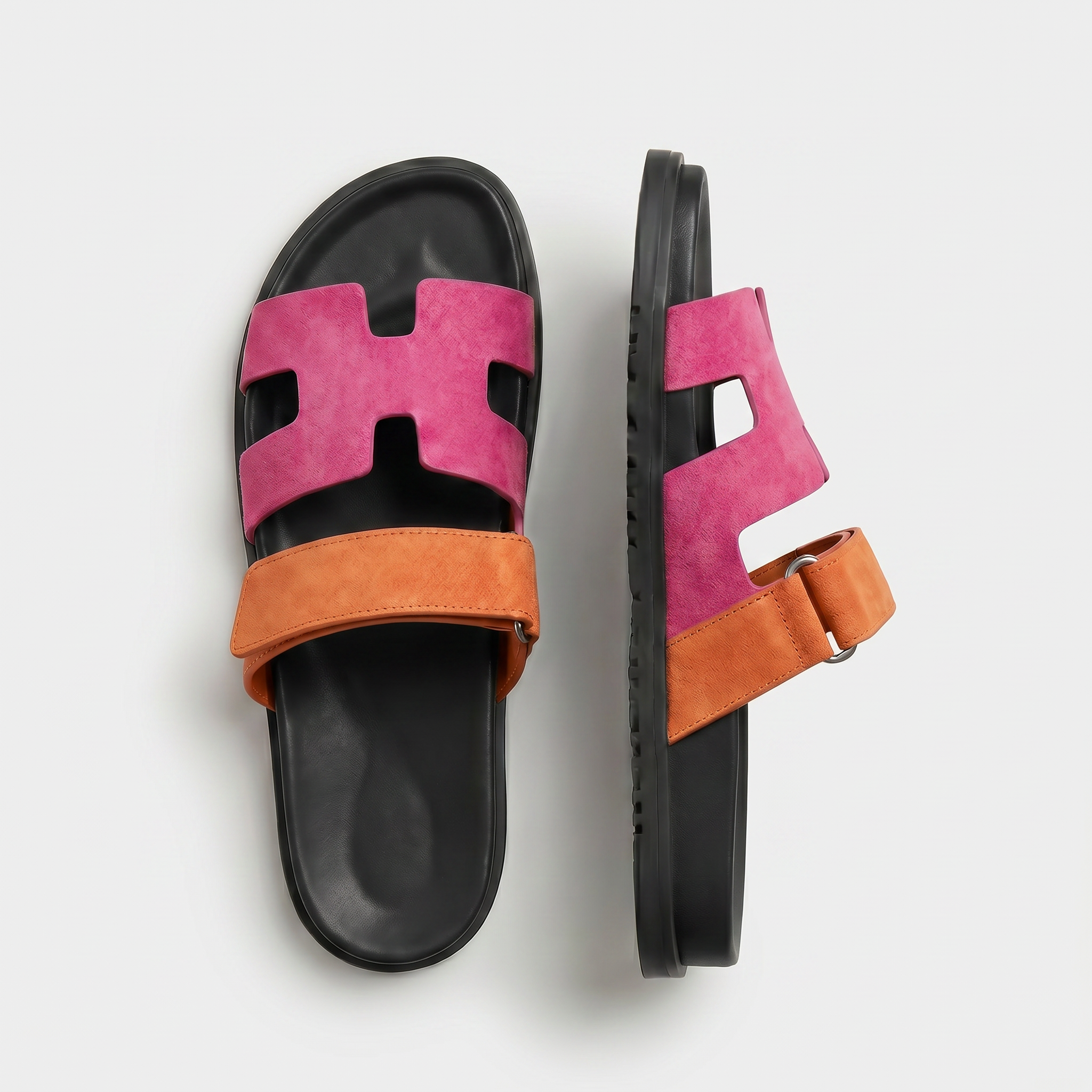 Cannes Suede Slide Women Pink Orange