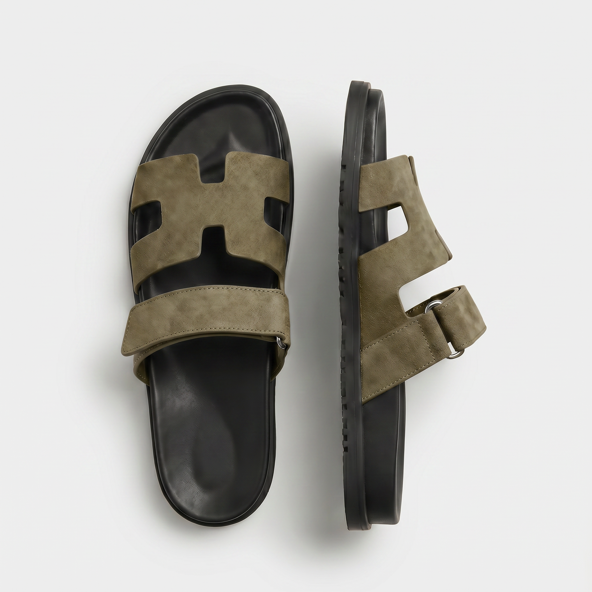 Cannes Suede Slide Women Khaki