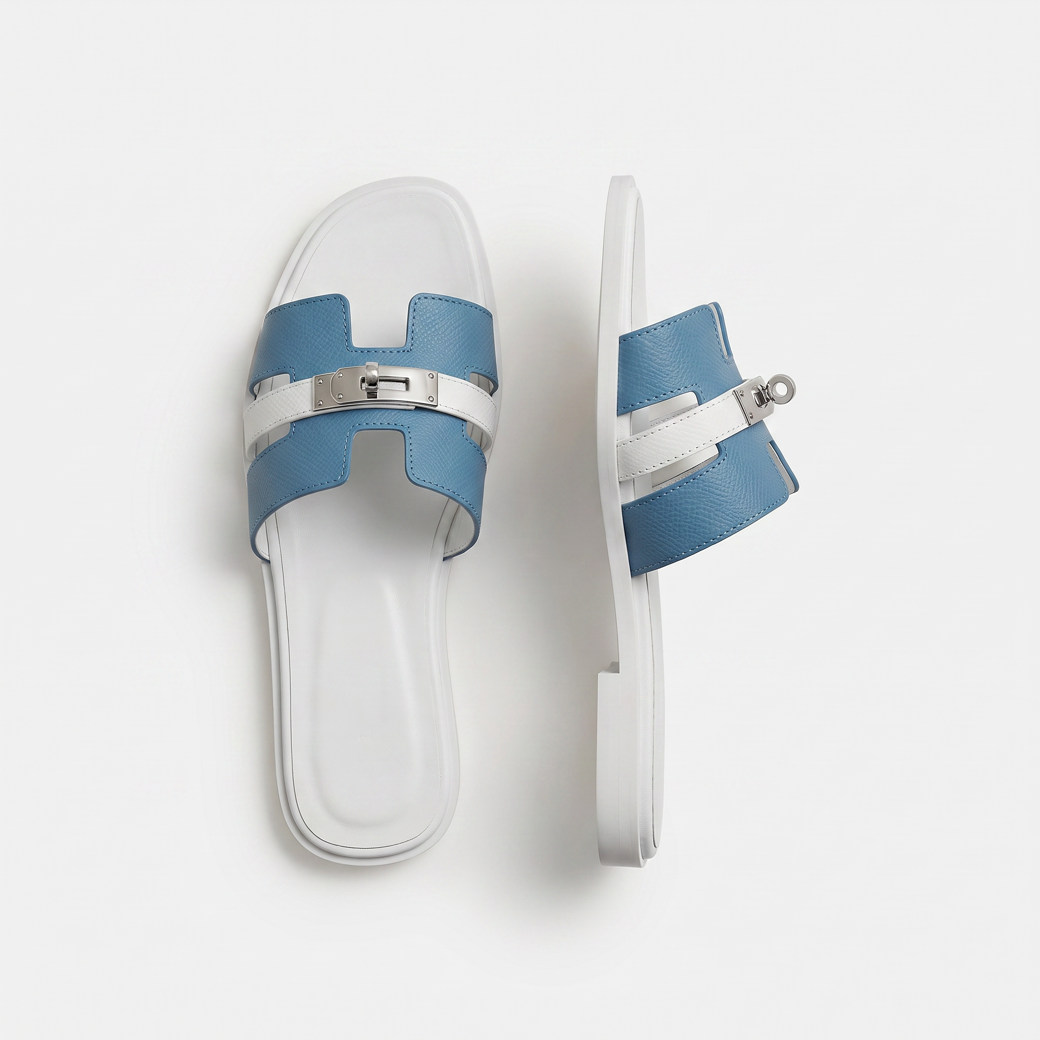 Marbella Slide Women Blue & White