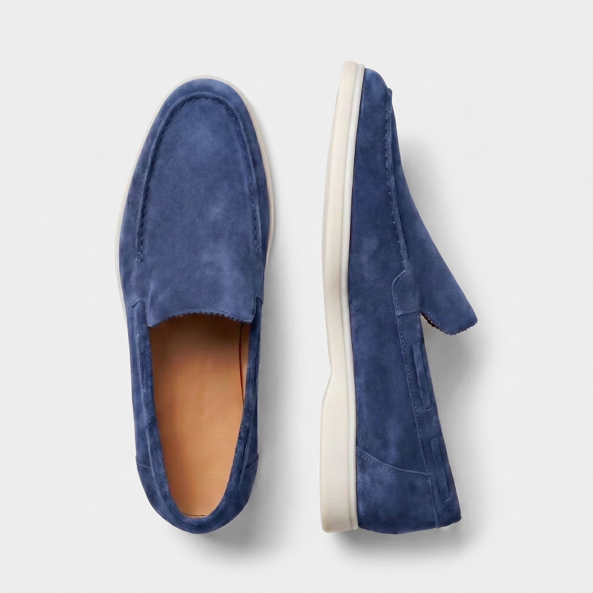 Milano Classic Loafer Wildleder Kobaltblau
