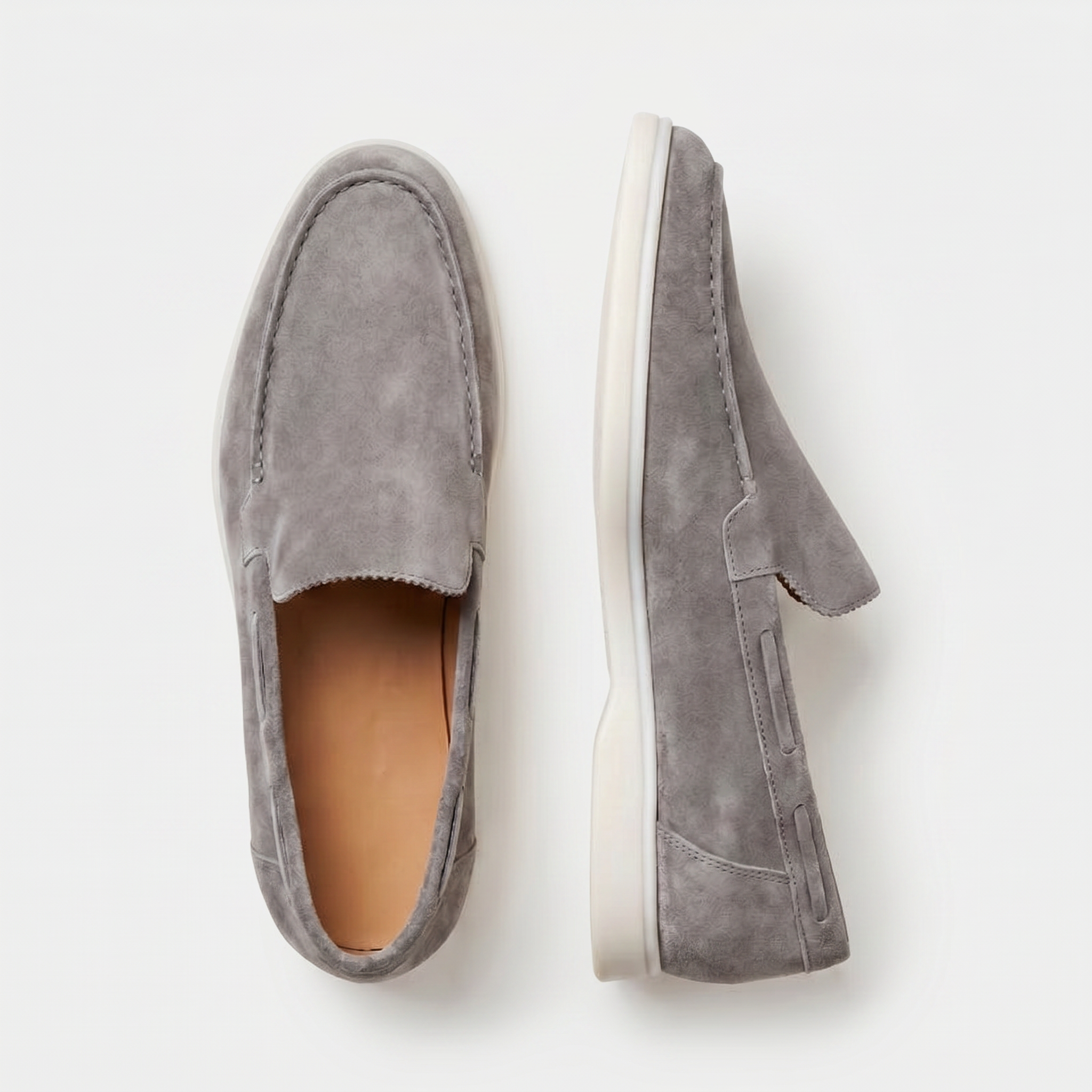 Milano Classic Loafer Wildleder Aschgrau