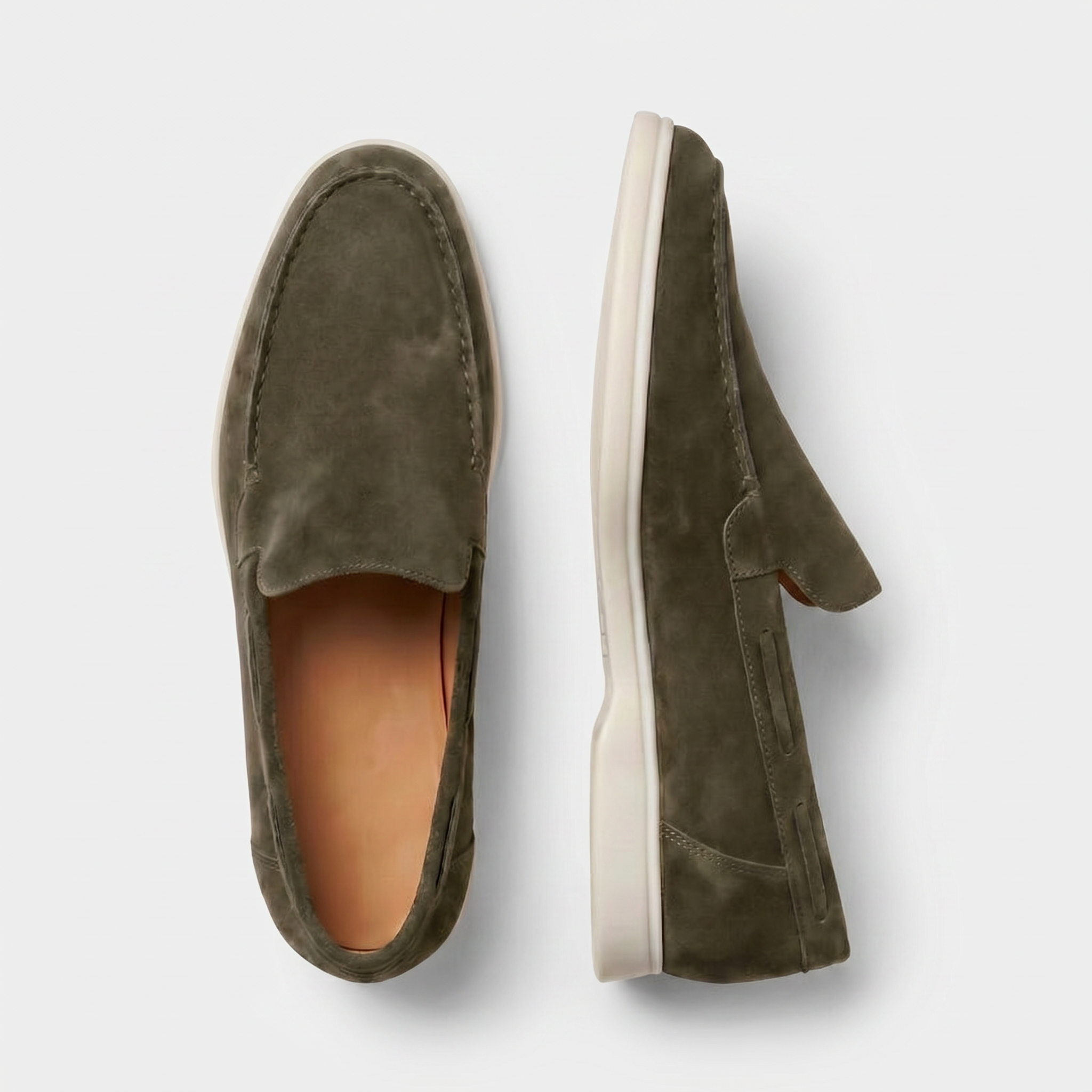Milano Classic Slipper Wildleder Olivgrün