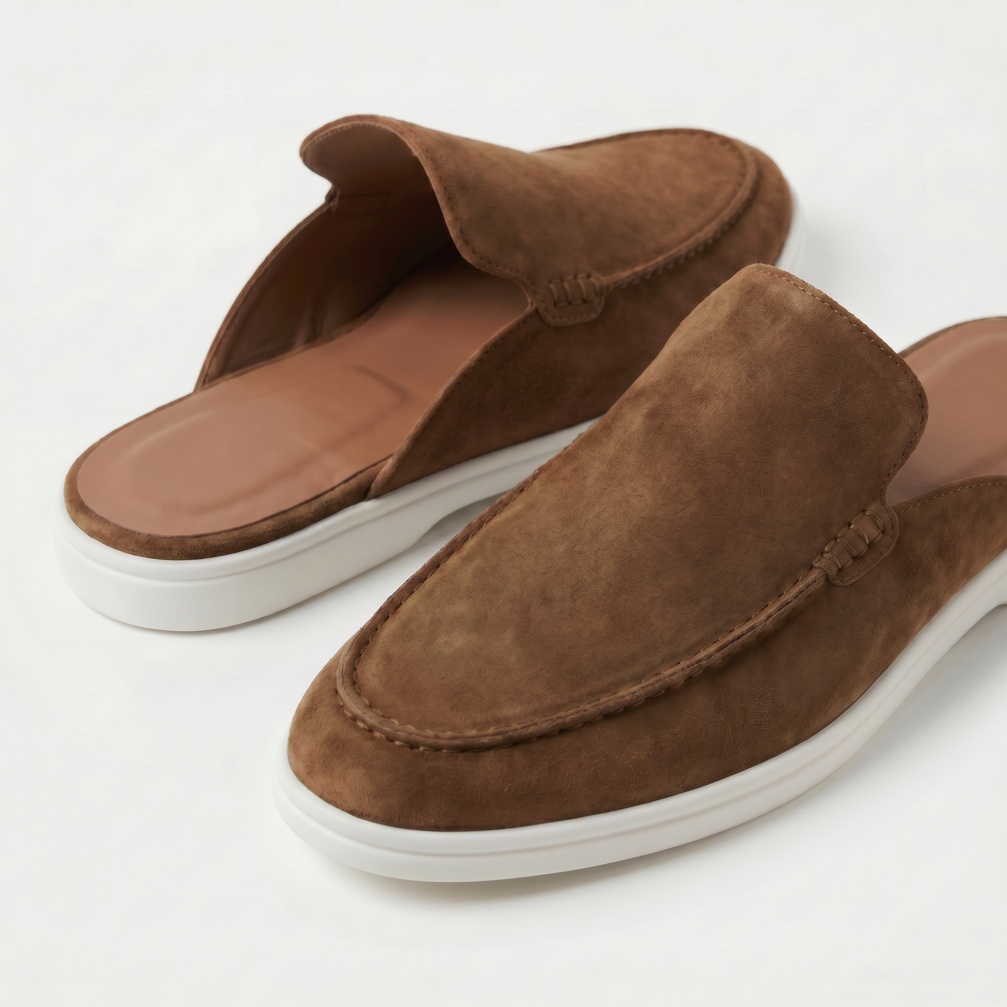 Positano Suede Mule Tan