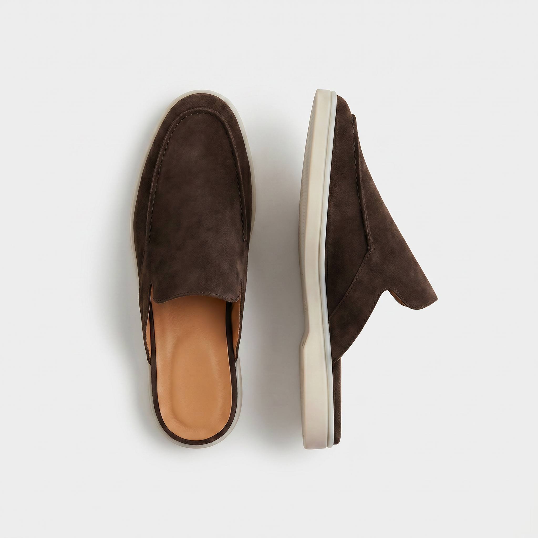 Positano Suede Mule II Dunkelbraun