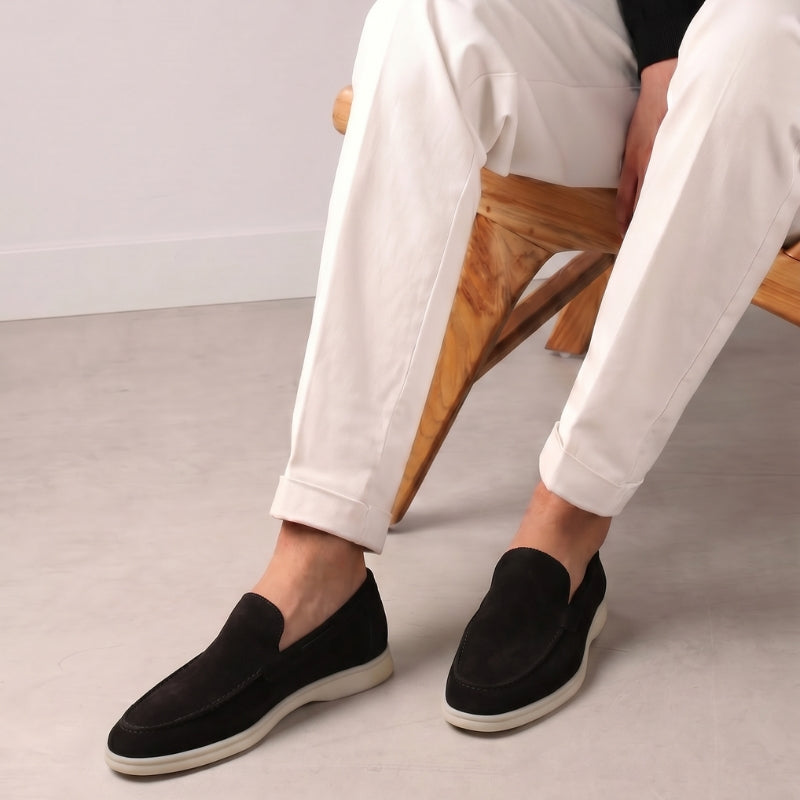 Milano Classic Loafer Suede Onyx Black