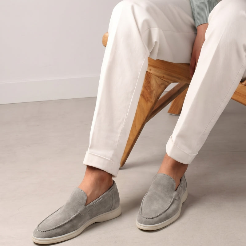 Milano Classic Loafer Suede Stone Grey