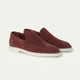Milano Classic Loafer Suede Burgundy Rose