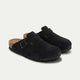 Tropea Suede Clog Schwarz