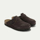 Tropea Suede Clog Dunkelbraun
