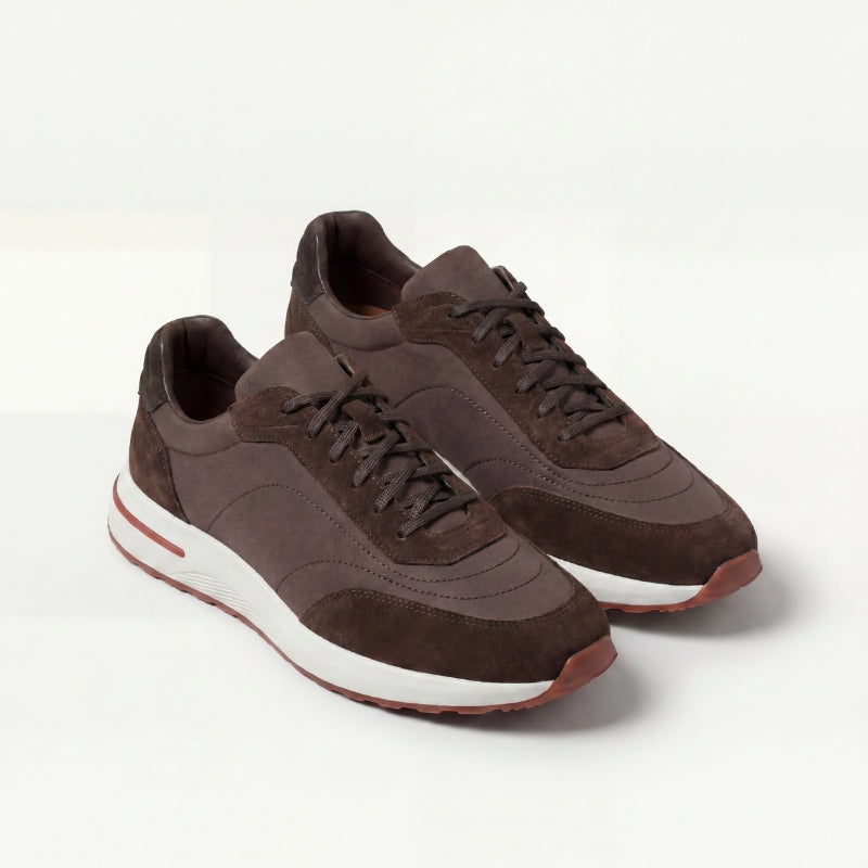 Palazzo Runner Suede Tobacco