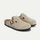 Tropea Wildleder-Clog Taupe