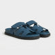 Cannes Slide Wildleder Ozean Teal