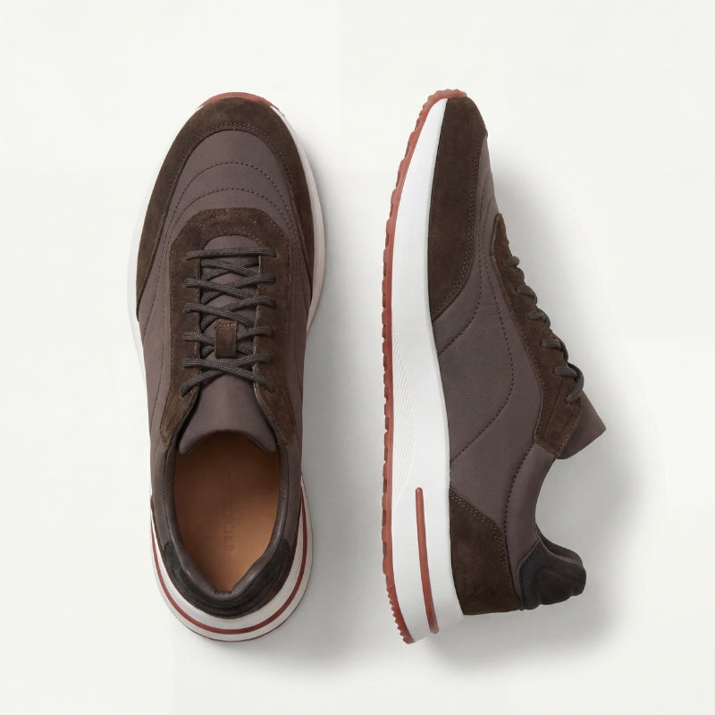 Palazzo Runner Suede Tobacco