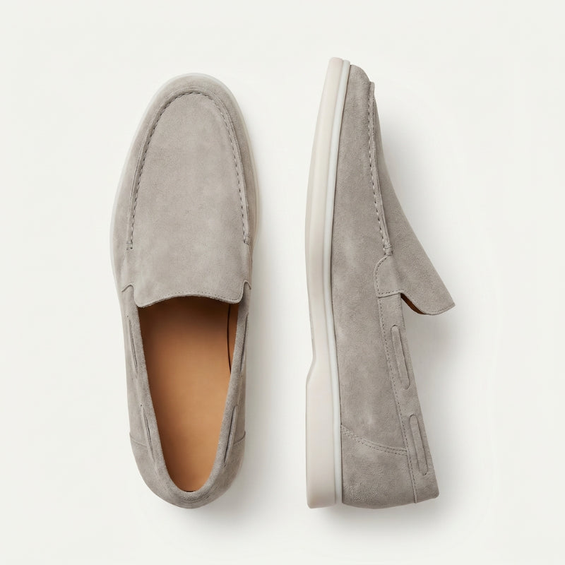 Milano Classic Loafer Suede Stone Grey