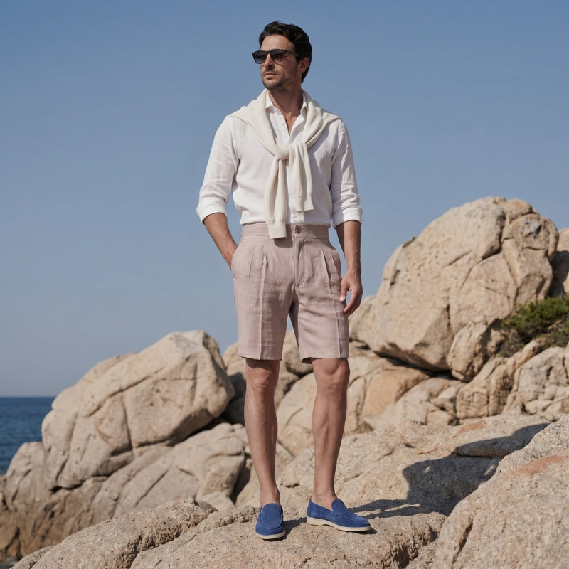 Milano Classic Loafer Suede Cobalt Blue