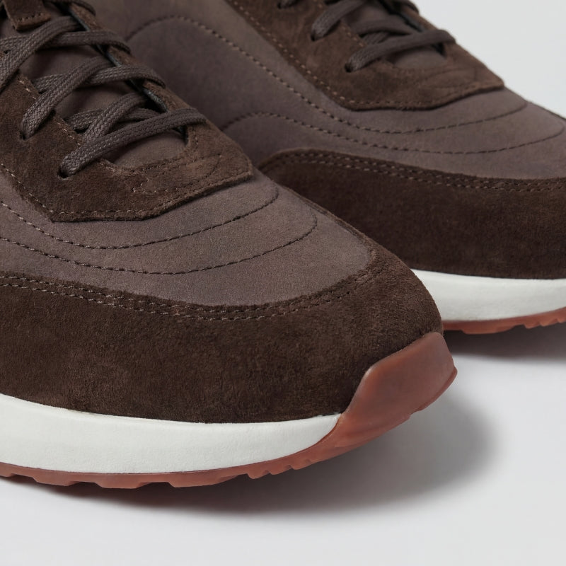 Palazzo Runner Suede Tobacco