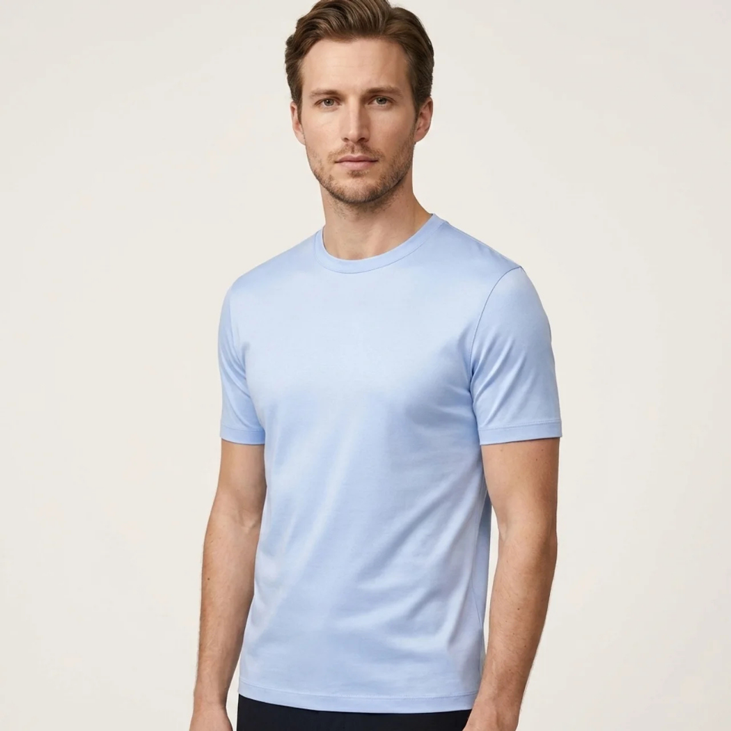 Verona Soft Lustre Tee Baby Blue