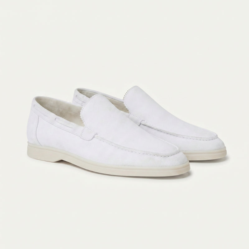 Milano Classic Loafer Suede Chalk White