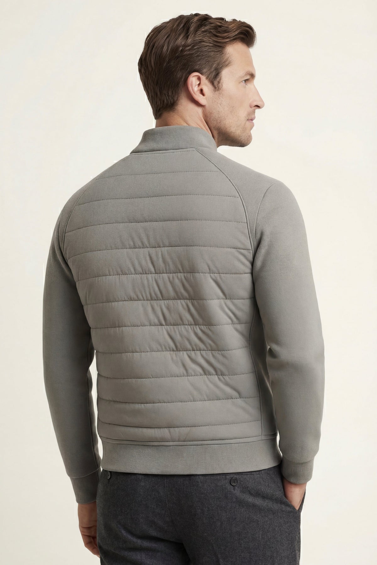 Vicenza Wool Padded Jacket Grey