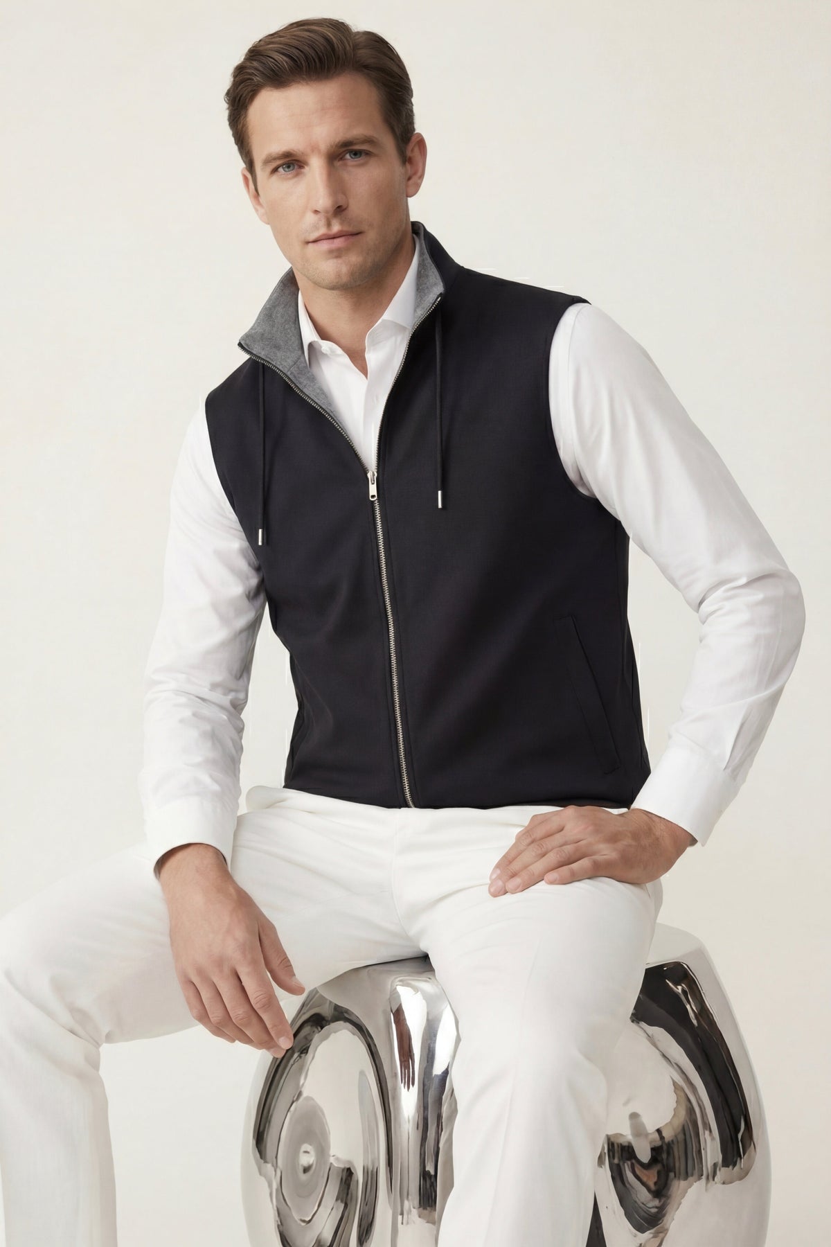 Merano Reversible Vest Black