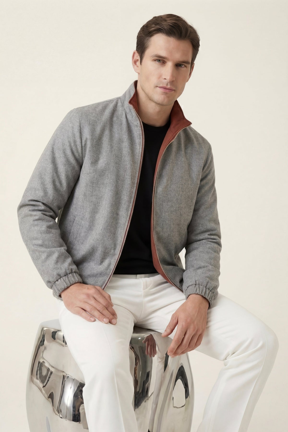 Portovenere Reversible Jacket Terracotta