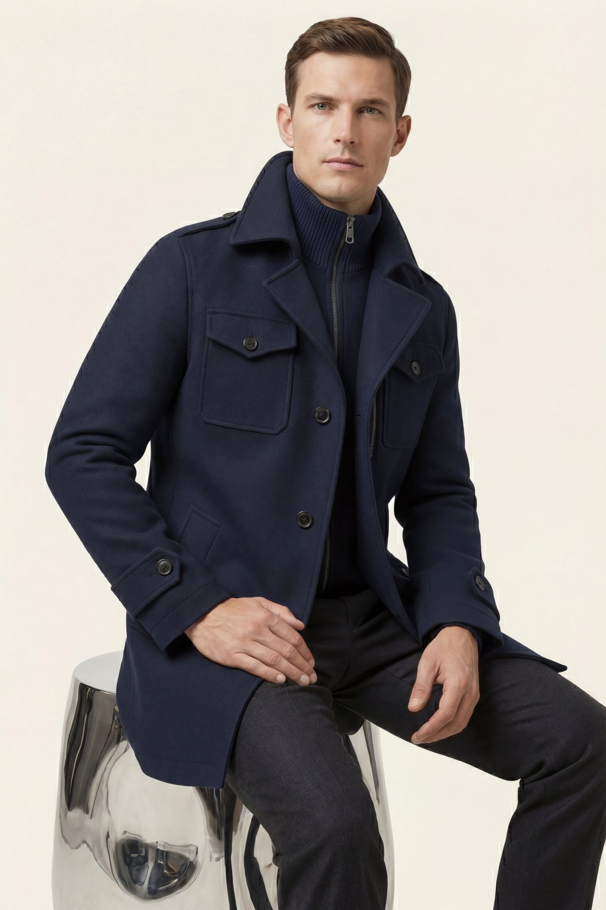 Belluno Field Coat Navy