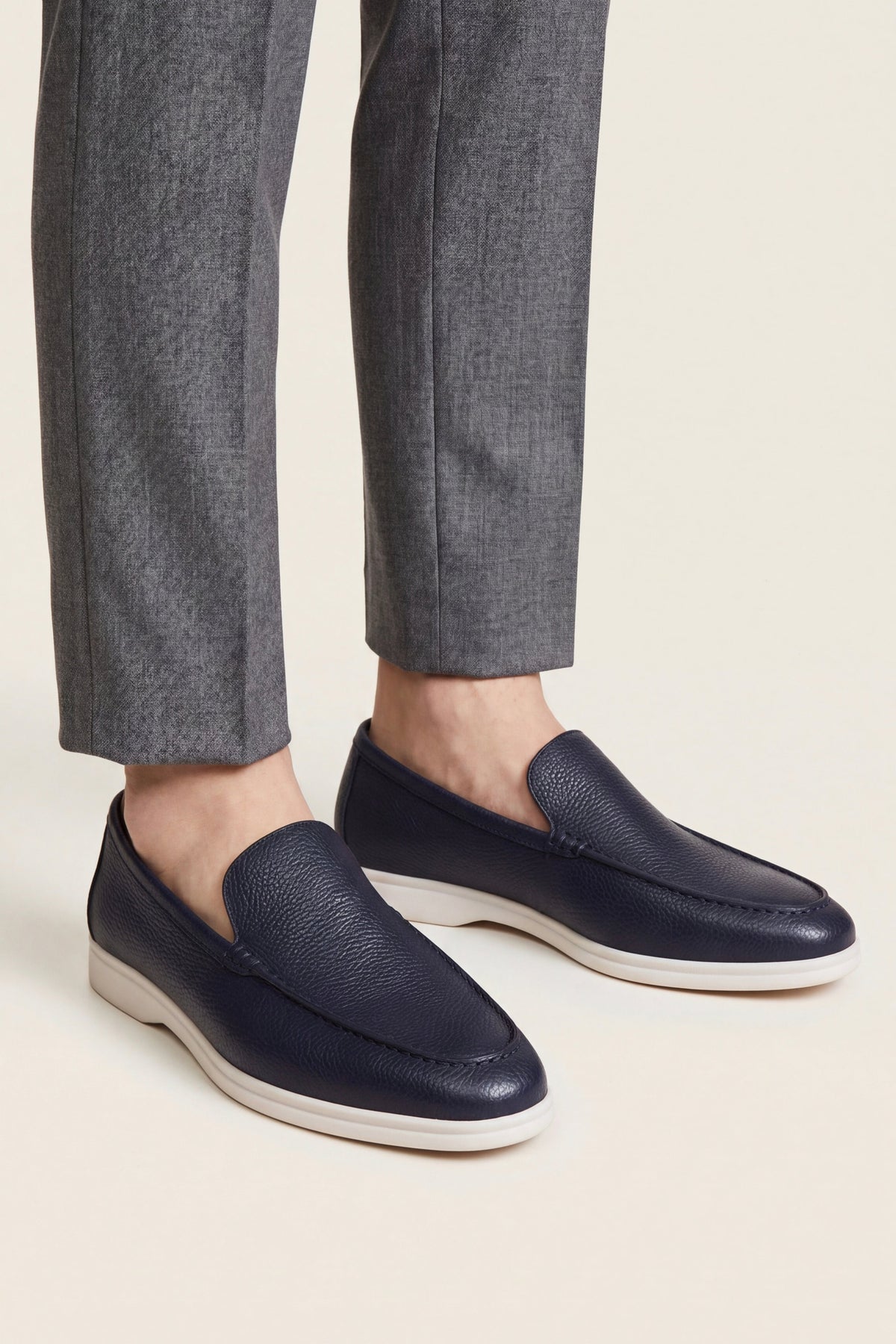 Portofino Leather Loafer Navy Blue