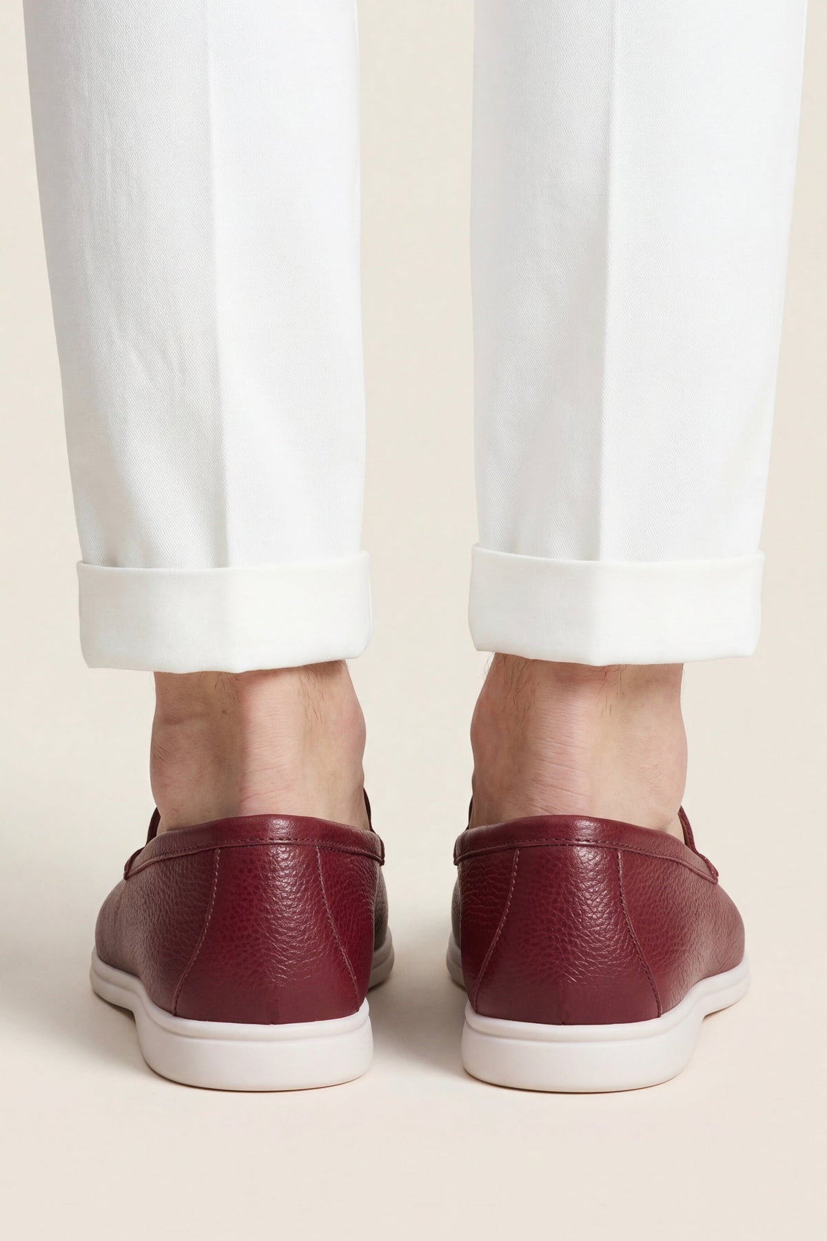 Portofino Leather Loafer Burgundy Red
