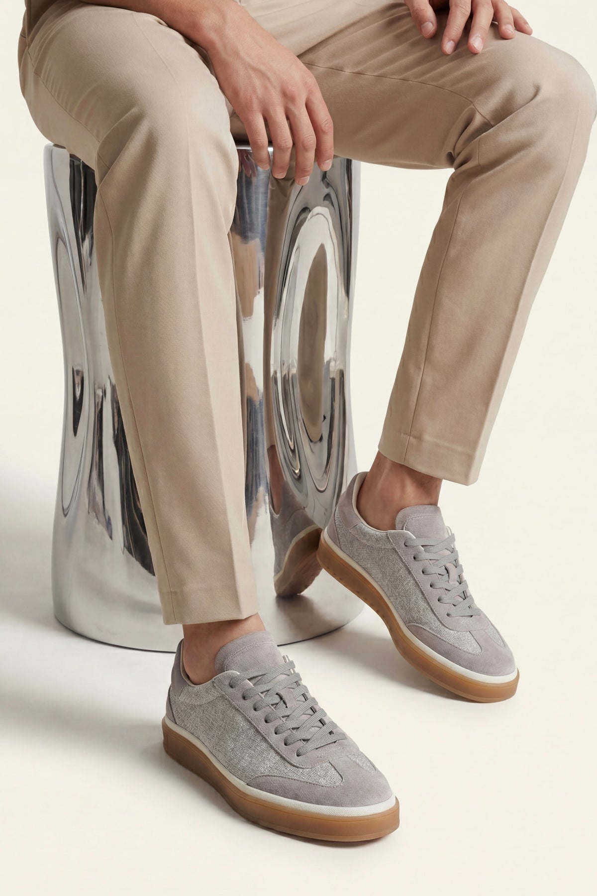 Torino Textile Sneaker Light Grey