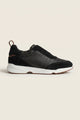 Livorno Leather Slip-On Runner Black