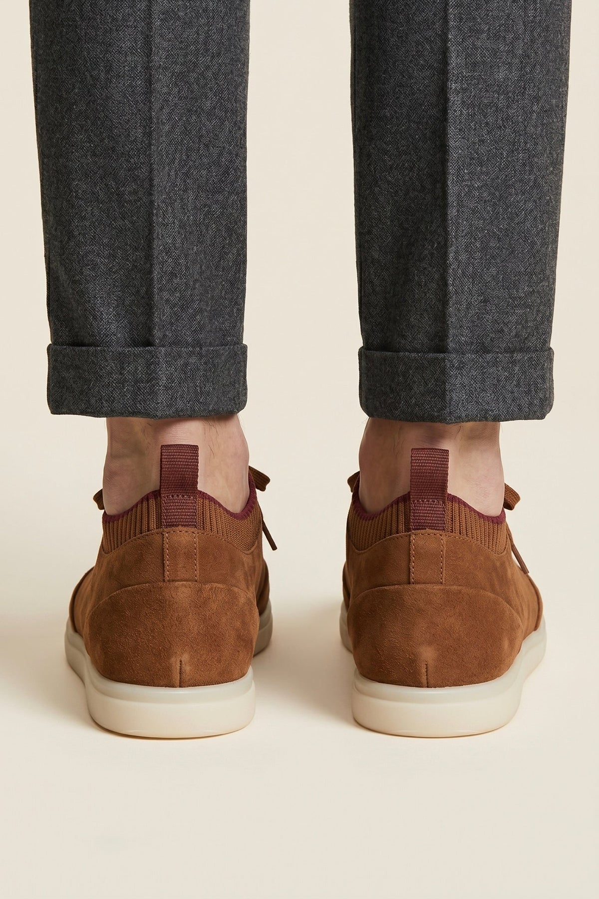 Lugano Nubuck Sneaker Camel Brown