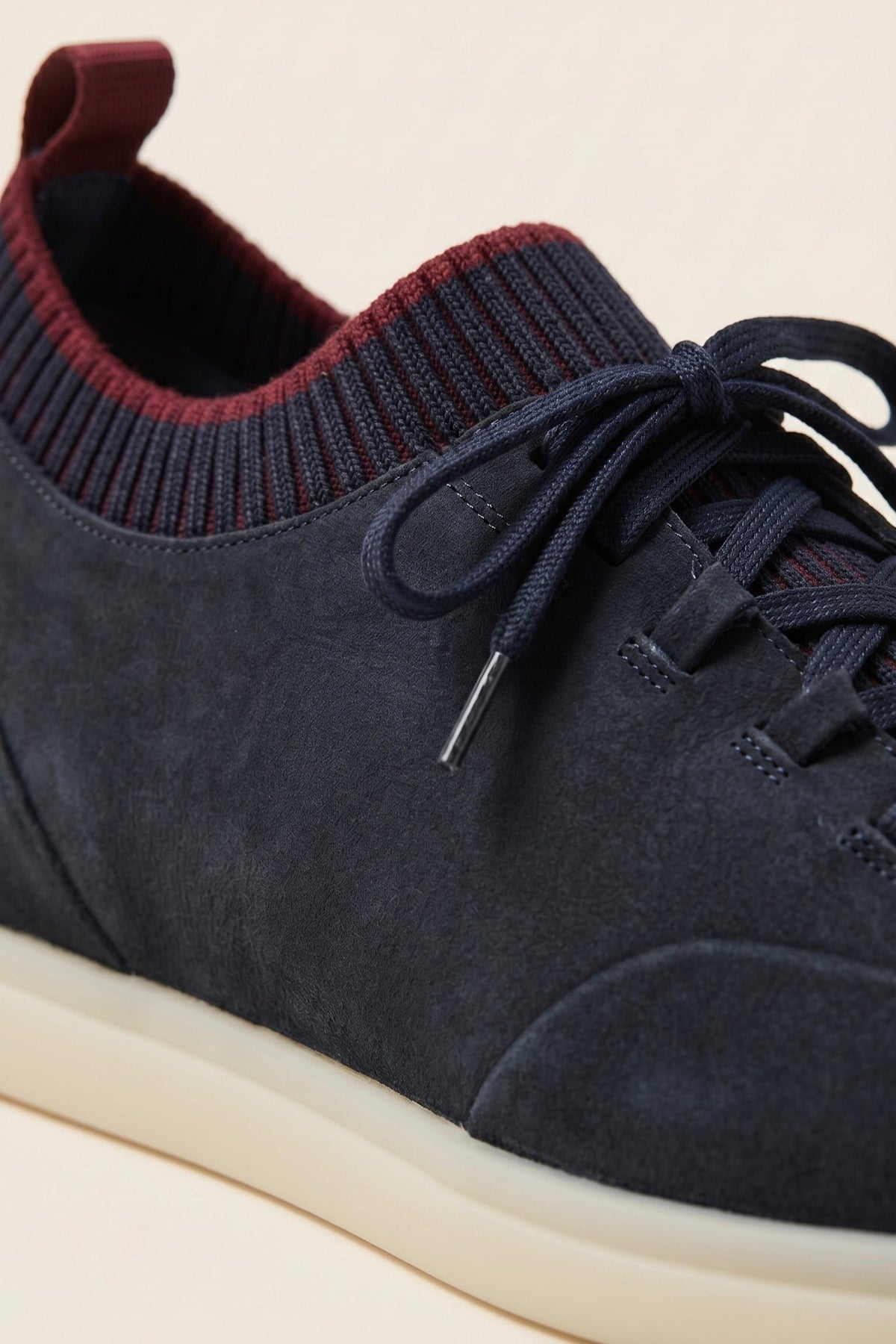 Lugano Nubuck Sneaker Navy Blue