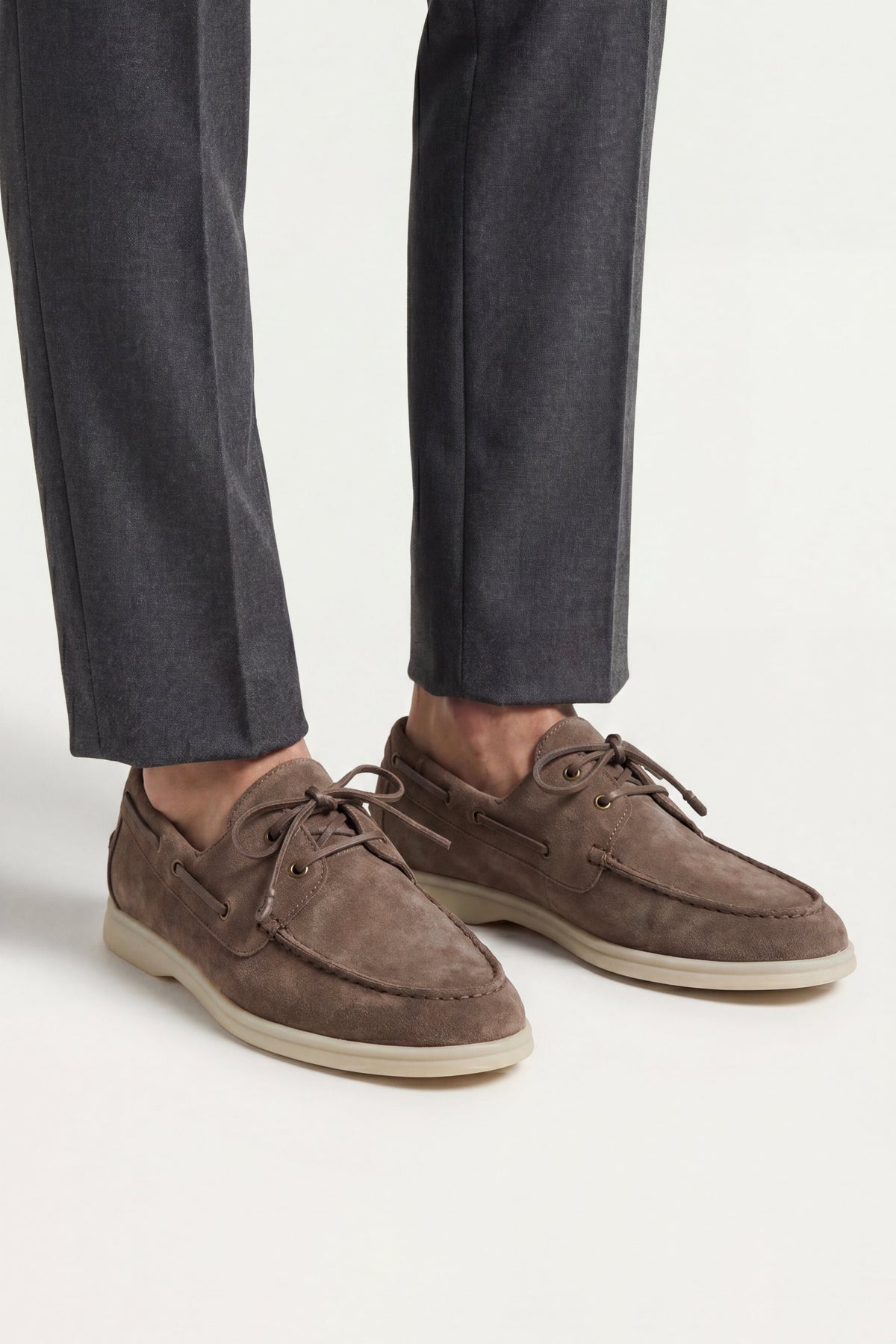 Amalfi Walk Loafer Suede Taupe Brown