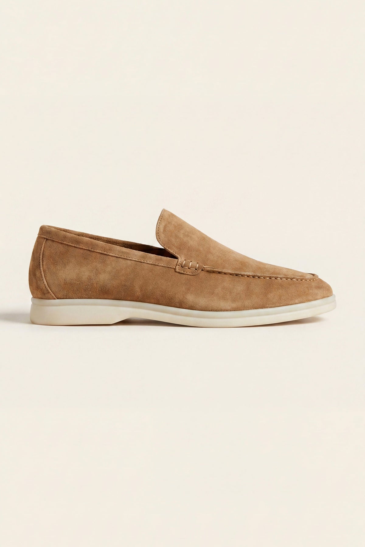 Milano Classic Loafer Suede Camel Brown