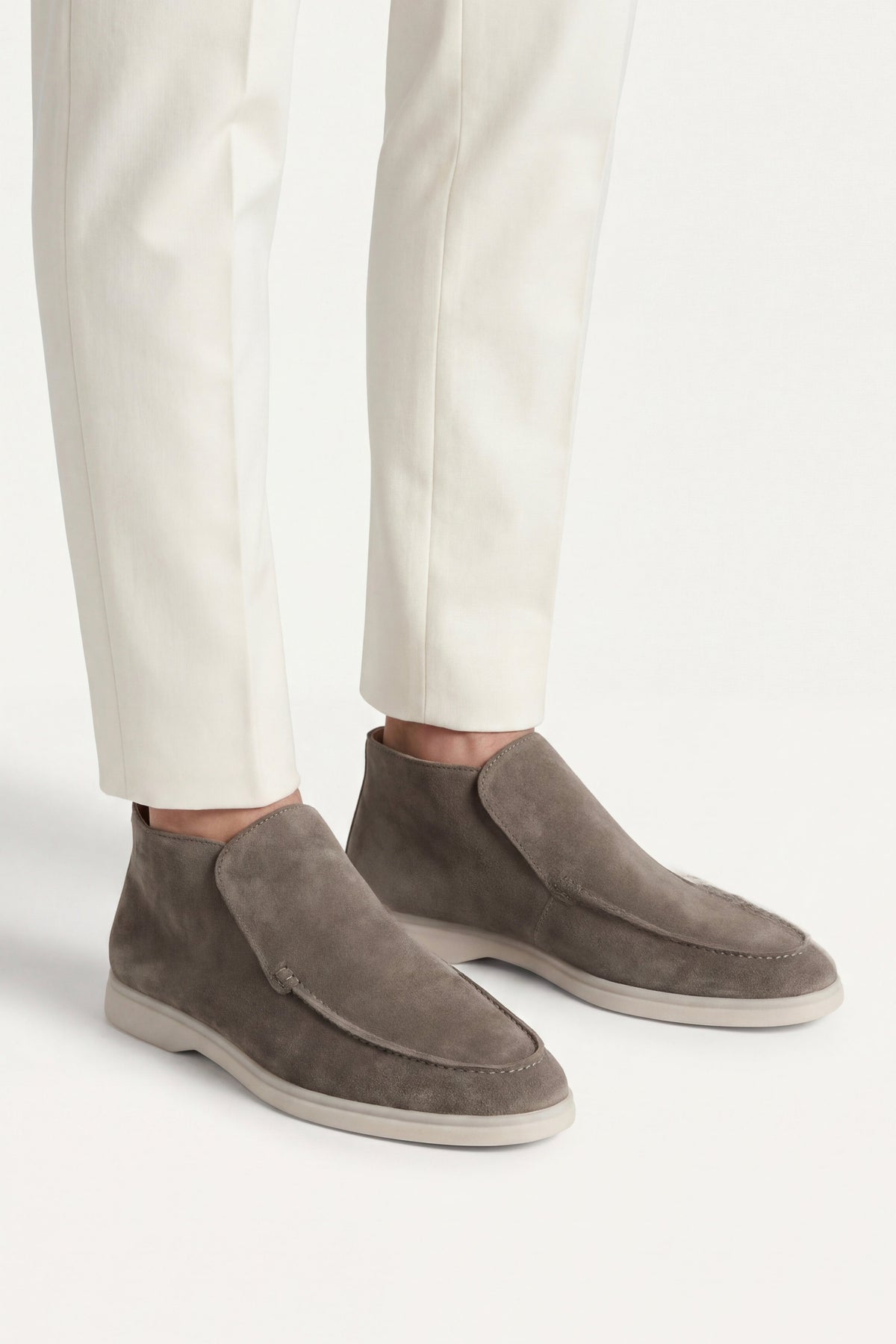 Milano City Loafer Suede Taupe Grey
