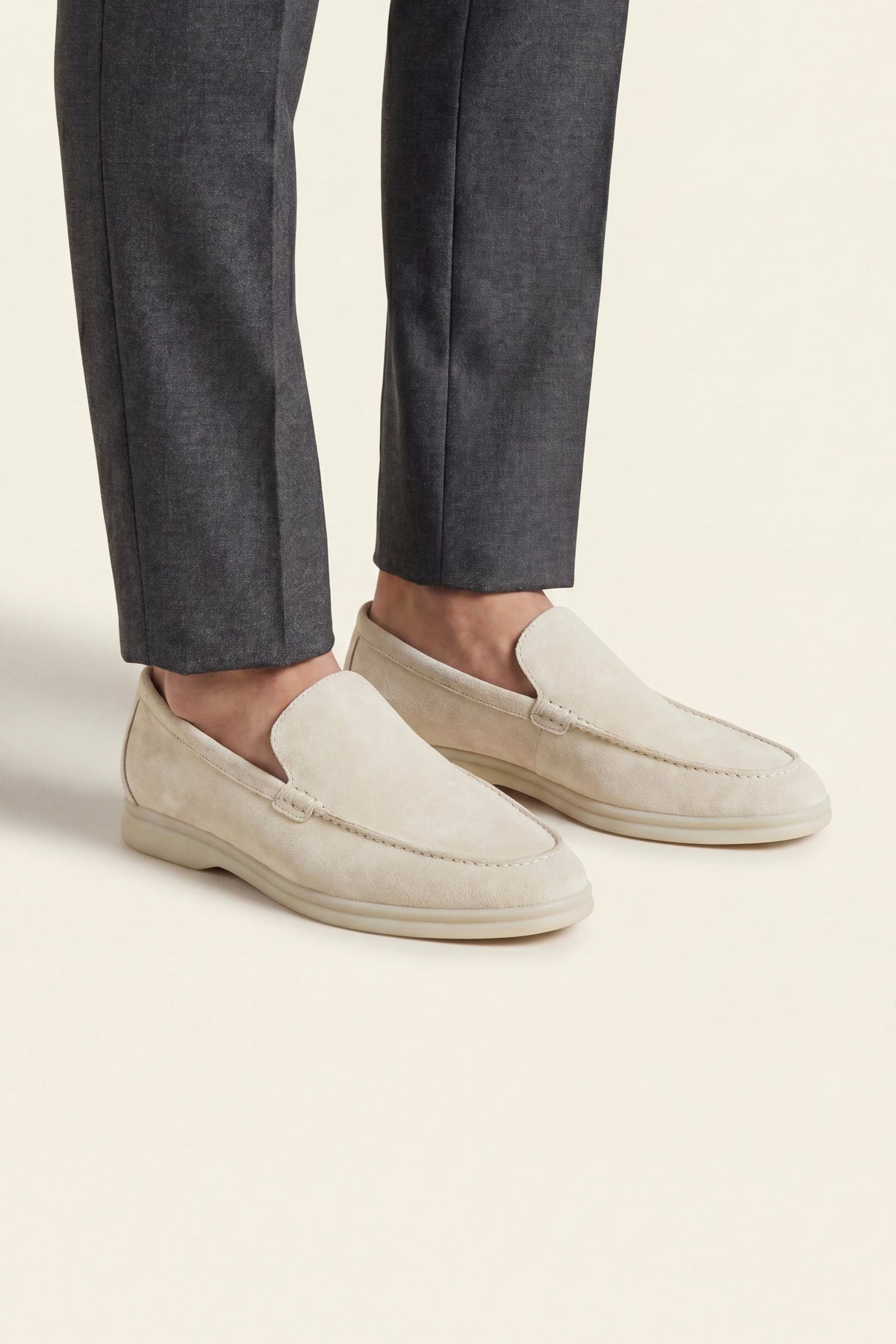 Milano Classic Loafer Suede Sand Beige