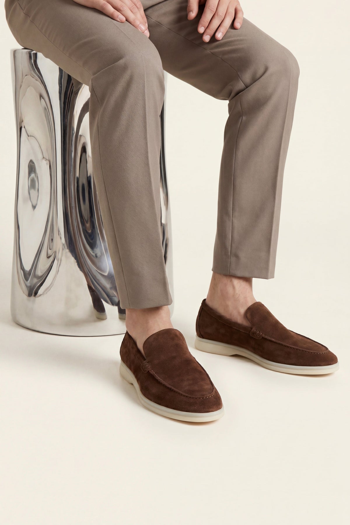 Milano Classic Loafer Suede Dark Brown