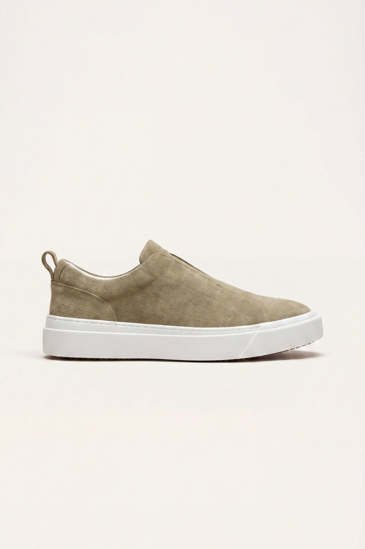 Ancona Suede Slip-On Khaki Green