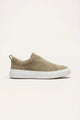 Ancona Suede Slip-On Khaki Green