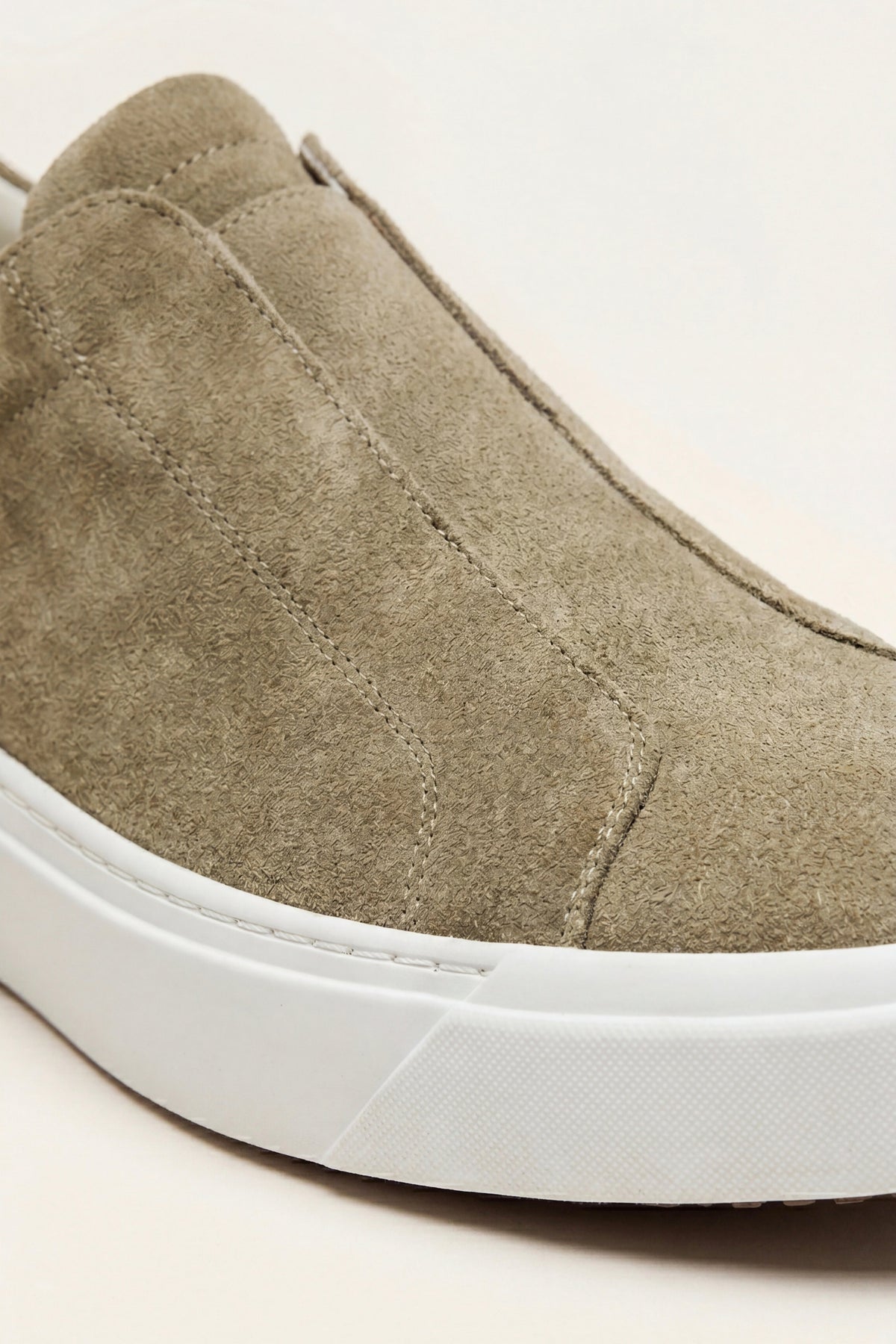 Ancona Suede Slip-On Khaki Green