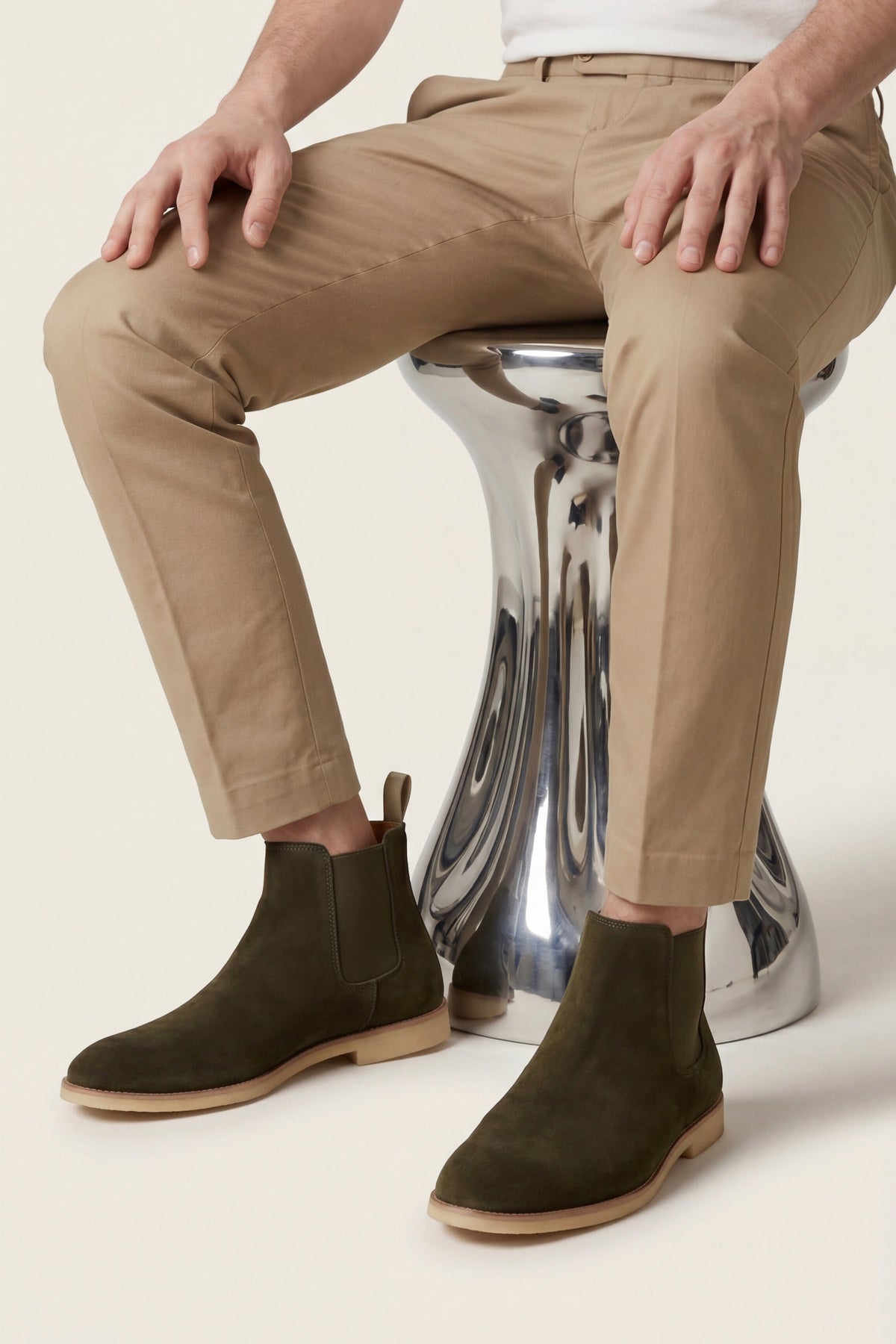 Cortina Suede Boot Olive Green