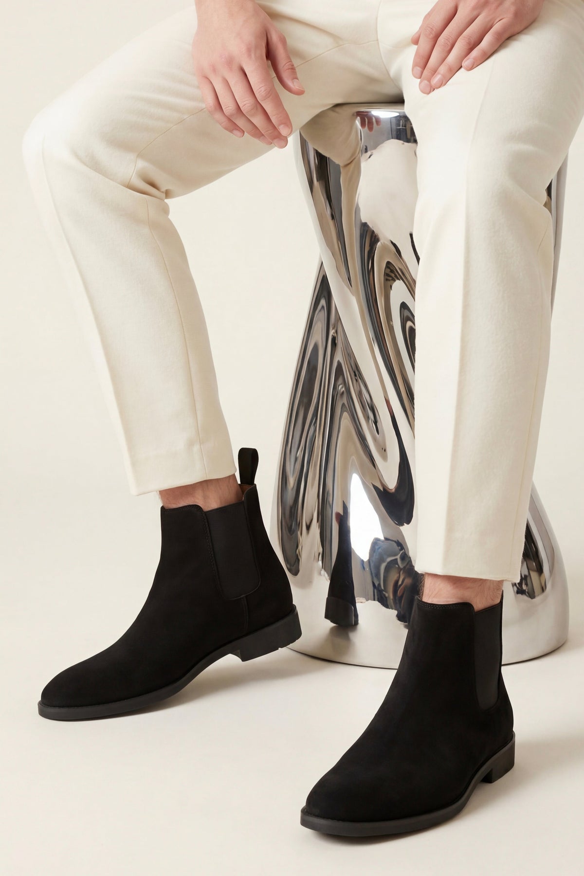 Cortina Suede Boot Black