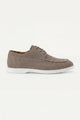 Rimini Suede Boat Shoe Taupe Grey