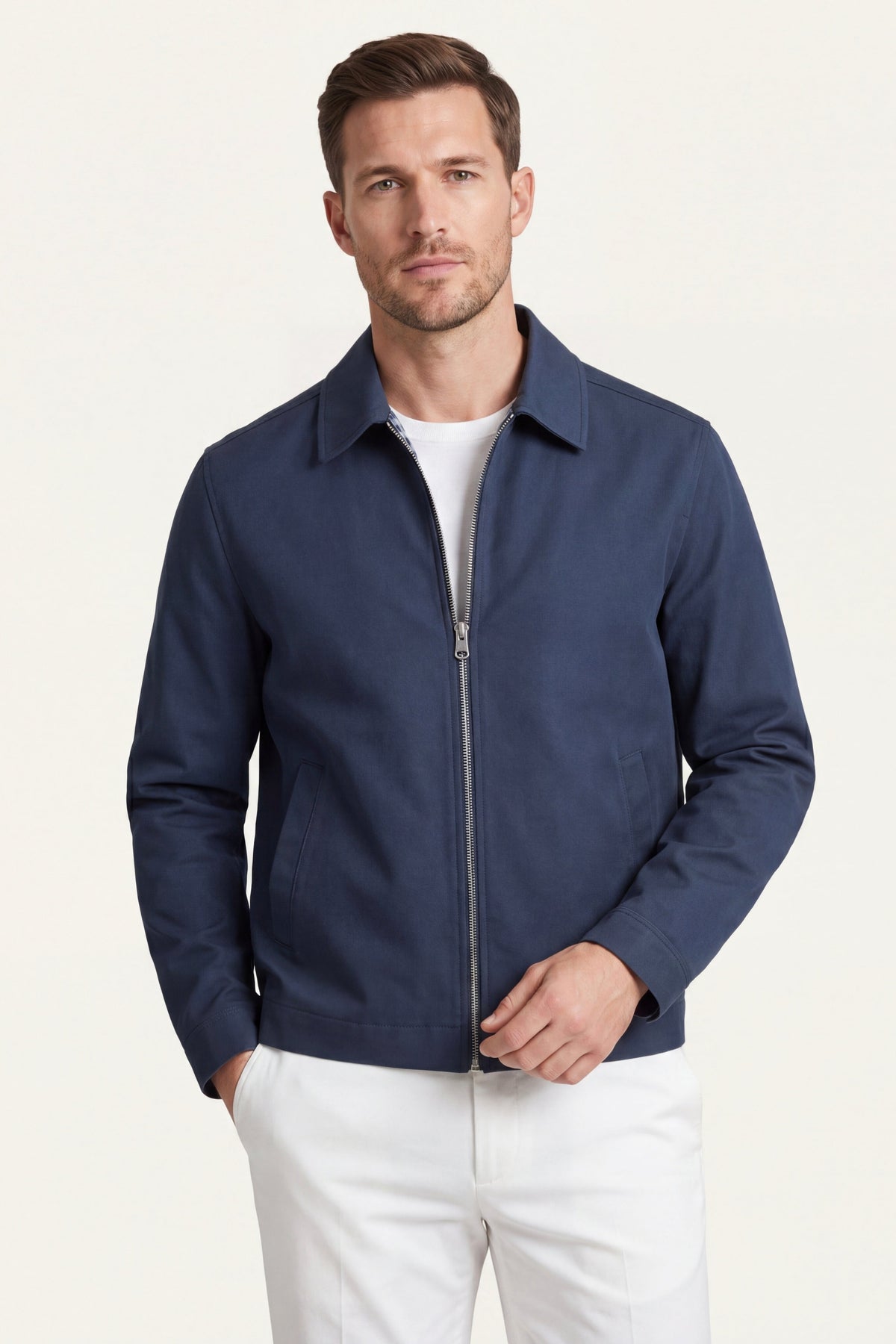 Ravenna Lightweight Zip Jacket Blue